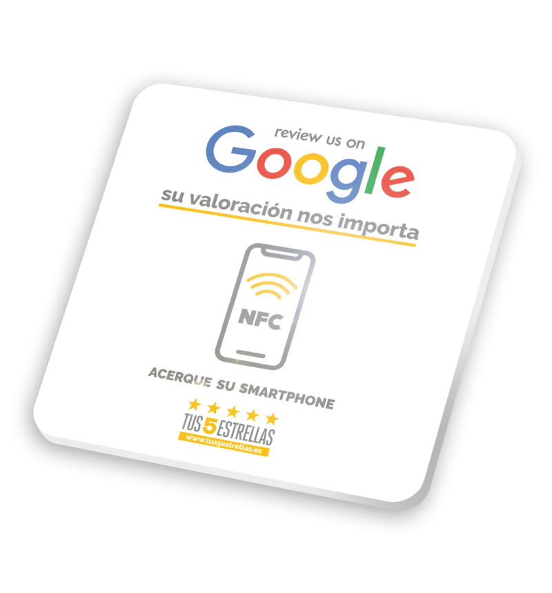 Placa NFC Reseñas Google