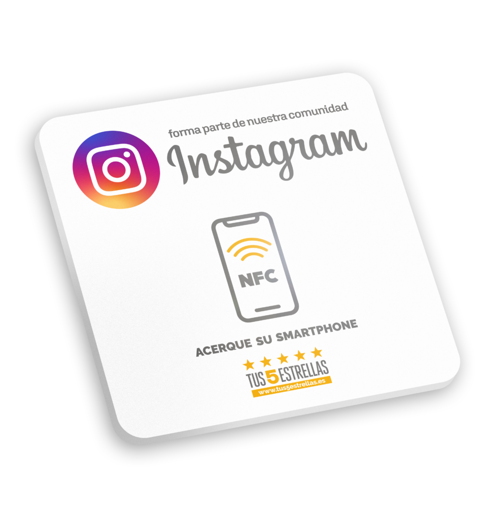 Placa NFC Instagram