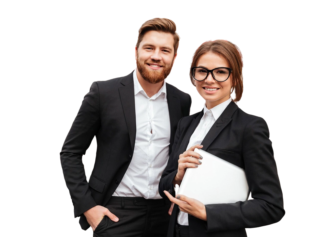 retrato hombre mujer atractiva sonriente 3